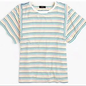 NWT J. Crew Rainbow Striped T-Shirt
